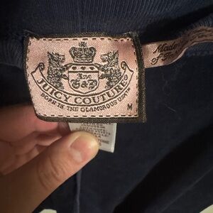Juicy Couture Navy velour sweatpants